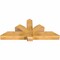 Ekena Millwork Redmond Rough Sawn Timber Gable Bracket, Western Red Cedar, 60"W x 25"H x 6"D x 6"F, 10/12 Pitch GBW060X25X0606RED00RWR - alternate 2